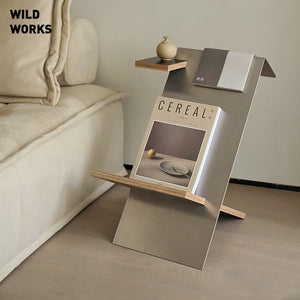 Wild Worksi Minimalist Stainless Steel Side Table Combination Vintage Modern Bauhaus Design