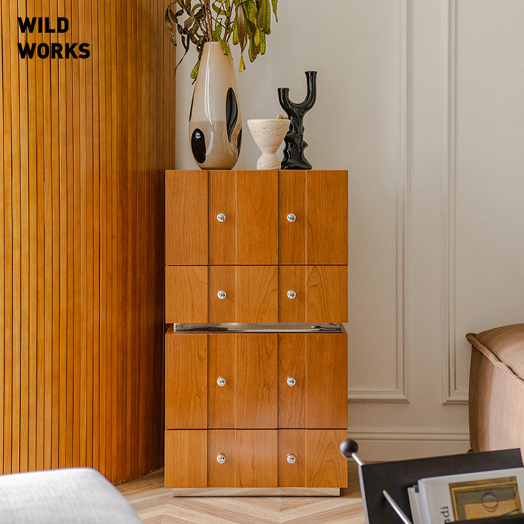 Wild Works Kent modular combination cabinet Cherry wood food side buck