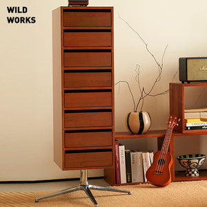 Wild Works Rotating Tower Cabinet Ancient Storage Cabinet Locker Study Room Modern and Aimple Bauhaus