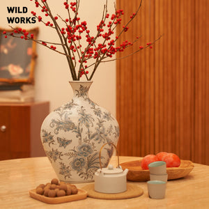 Wild Works New Chinese style retro porch living room decoration ornaments ceramic vase