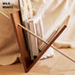 Wild Works Cherry Wood V-shaped Bookshelf Board Magazine Rack Stainless Steel Side A Few Book Racks Vintage Modern Bauhaus